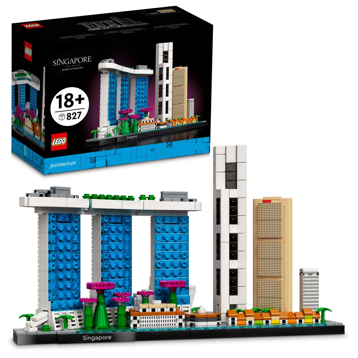 [RDY] [送料無料] LEGO Architecture Skyline Collection:Singapore 21057 Building Kit; Collectible Display Model for Adults 827 Pieces [楽天海外通販] | LEGO Architecture Skyline Collection: Singapore 21057 Building Kit; Collectible Display Model f