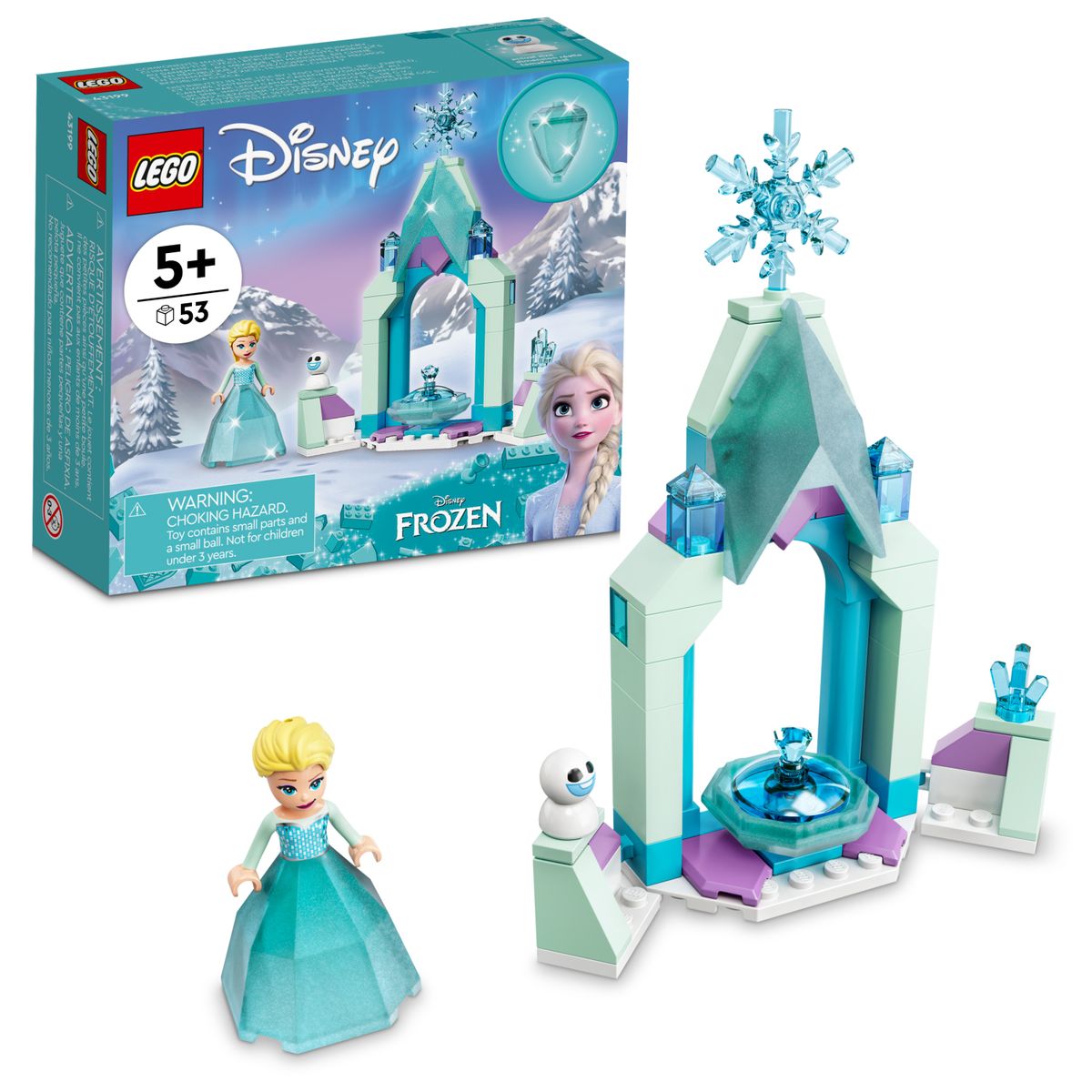 [送料無料] LEGO Disney Elsa's Castle Courtyard 43199 Building Kit; Buildable Princess Toy Created for Kids Age 5+ (53 Pieces) [楽天海外通販] | LEGO Disney Elsa’s Castle Courtyard 43199 Building Kit; A Buildable Princess Toy Created for Kids Aged 5+