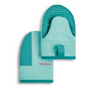 [送料無料] KitchenAid Beacon Two-Tone Mini Oven Mitt 2-PACK SET, Aqua Sky, 5.5 