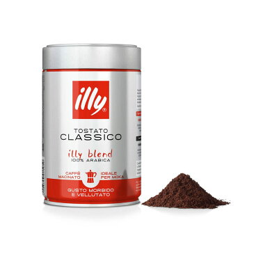 [送料無料] illy Moka Classico Medium Roast Coffee, 8.8 Ozを挽いたものです。 [楽天海外通販] | illy Ground Moka Classico Medium Roast Coffee, 8.8 Oz
