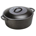 RDY 送料無料 Lodge Pre-Seasoned 5 Qt Cast Iron Dutch Oven w/ Loop Handles, L8DOL3 楽天海外通販 Lodge Pre-Seasoned 5 Qt Cast Iron Dutch Oven w/ Loop Handles, L8DOL3