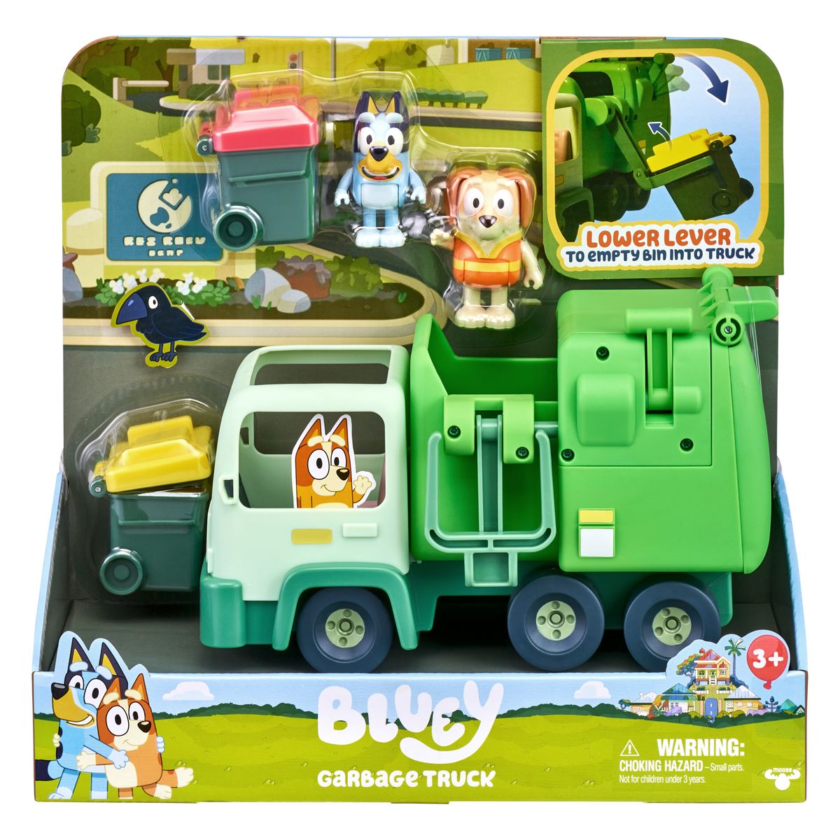 [RDY] [送料無料] Bluey Garbage Truck - 2.5" poseable figures with playset, Toys for Kids, Preschool, Ages 3+ [楽天海外通販] | Bluey Garbage Truck - 2.5" poseable Figures with Playset, Toys for Kids, Preschool, Ages 3+