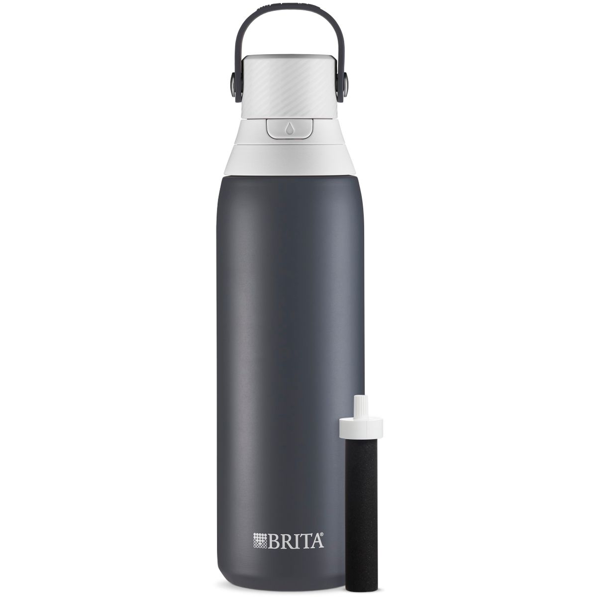 [RDY] [送料無料] Brita ダブルウォール断熱ステンレススチール製ウォーターボトル, 20 oz - Carbon [楽天海外通販] | Brita Double Wall Insulated Stainless Steel Water Bottle, 20 oz - Carbon