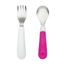 [送料無料] OXO Tot フォーク＆スプーンセット, ピンク [楽天海外通販] | OXO Tot Fork &amp; Spoon Set, Pink