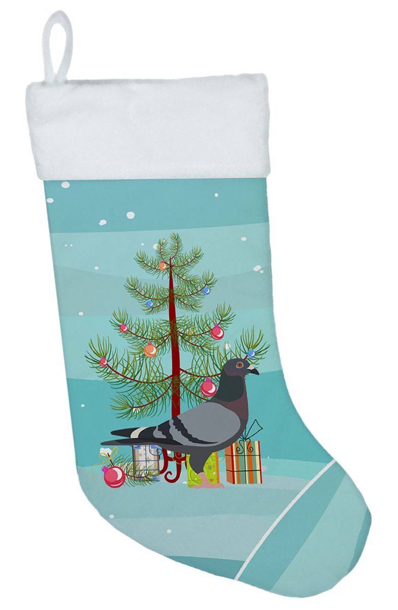 [RDY] [送料無料] Caroline's Treasures Racing Pigeon Multi-color Christmas Stocking, with Soft Su..