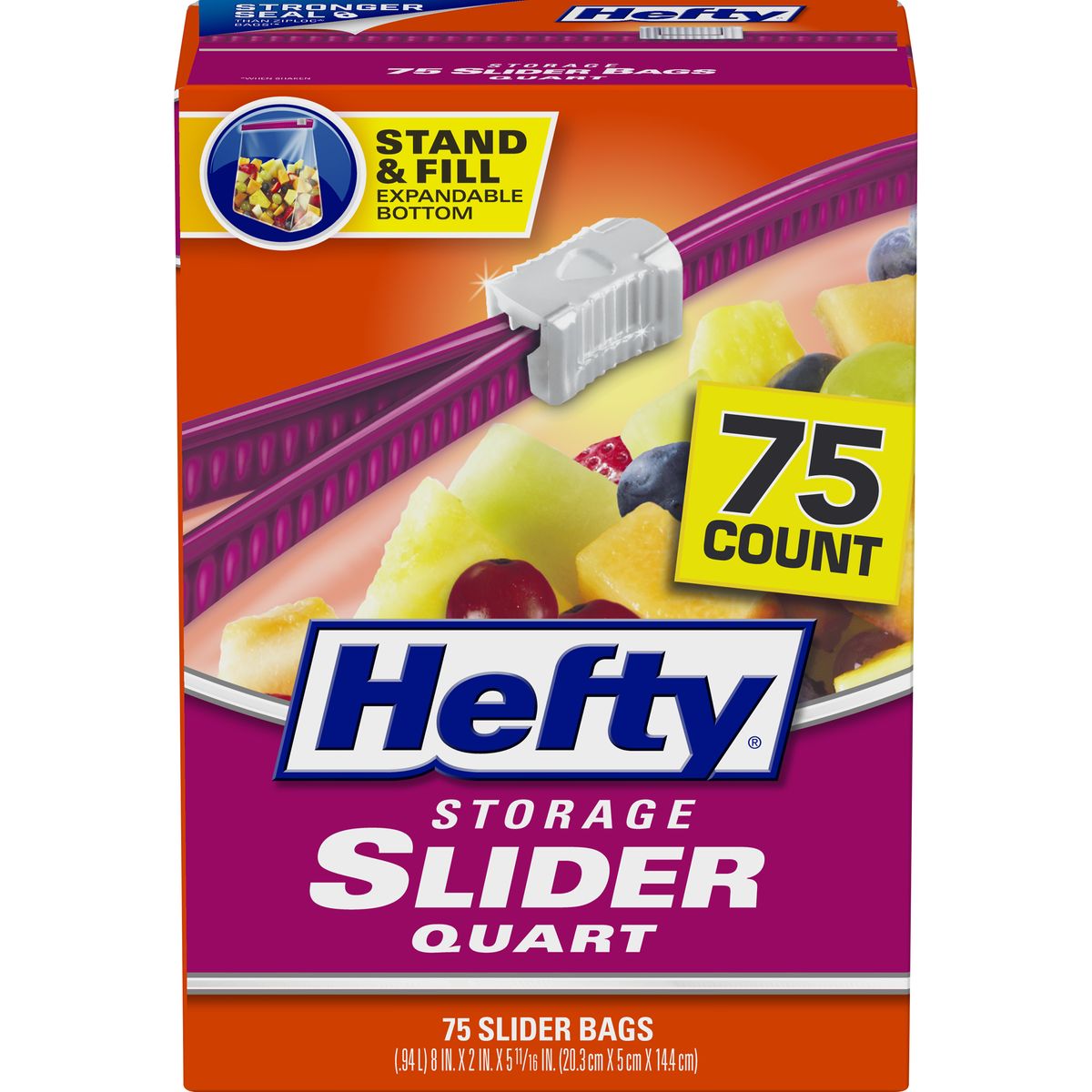 [RDY] [送料無料] Hefty Slider Storage Bags, Quart Size, 75 Count [楽天海外通販] | Hefty Slider S..