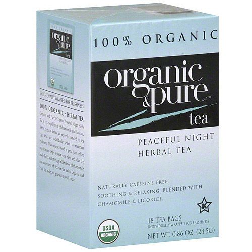 楽天Walmart 楽天市場店[RDY] [送料無料] オーガニック＆ピュア ピースフルナイトハーブティー 18BG 6個入り [楽天海外通販] | Organic & Pure Peaceful Night Herbal Tea, 18BG Pack of 6