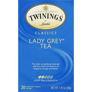 [送料無料] Twinings ロンドン・レディグレイ ティーバッグ 6袋入り 1.41オンス [楽天海外通販] | Twinings of London Lady Grey Tea Bags, 1.41 oz, Pack of 6