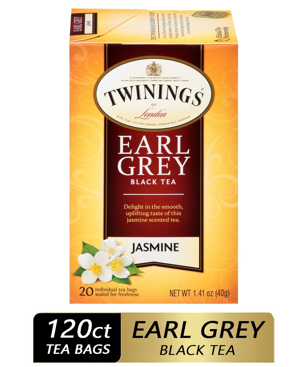 楽天Walmart 楽天市場店[RDY] [送料無料] Twinings ジャスミン アールグレイ ブラックティー ティーバッグ 120個入り（20個入り×6箱セット） [楽天海外通販] | Twinings Jasmine Earl Grey Black Tea Bags, 120 Ct （6 Boxes of 20）