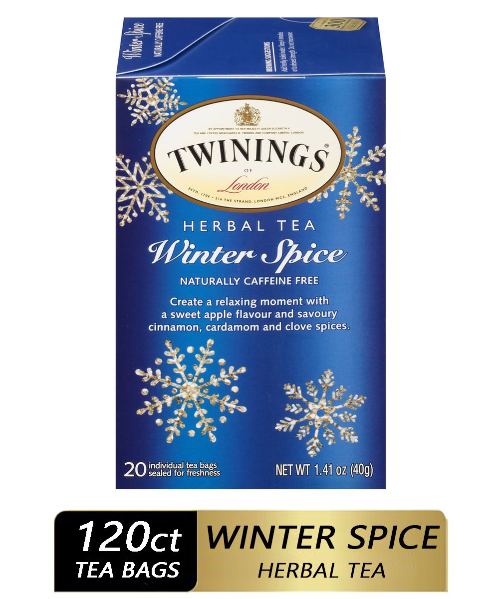 トワイニング ハーブティー [RDY] [送料無料] Twinings ウィンタースパイス・ハーブティーバッグ 120包入り（20包入り6箱セット） [楽天海外通販] | Twinings Winter Spice Herbal Tea Bags, 120 Count (6 Boxes of 20)