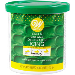 [送料無料] Wilton グリーンクリーミーデコレーターアイシング、16オンス。 [楽天海外通販] | Wilton Green Creamy Decorator Icing, 16 oz.