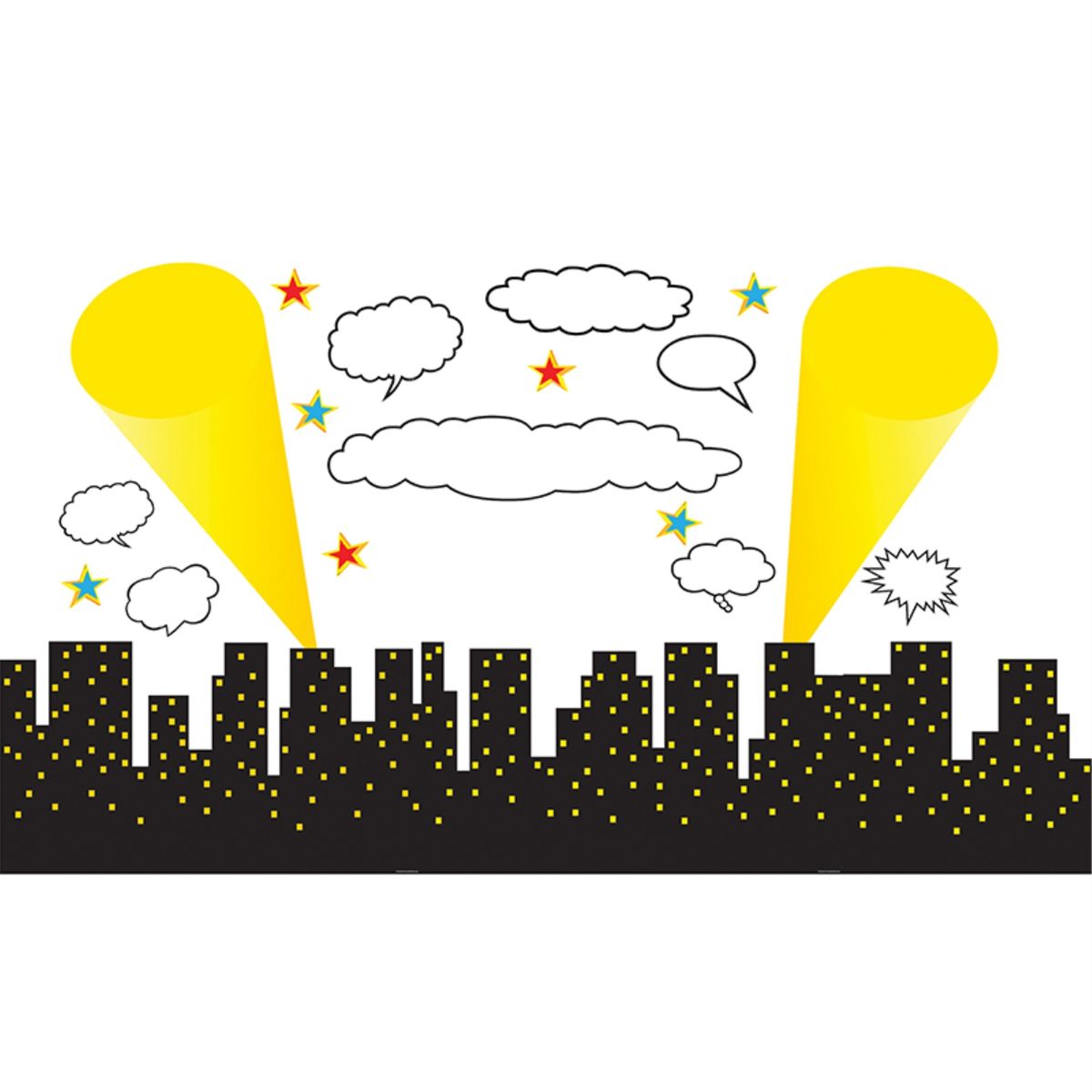 [RDY] [送料無料] スーパーヒーローの街並み 掲示板ディスプレイ [楽天海外通販] | Superhero Cityscap..