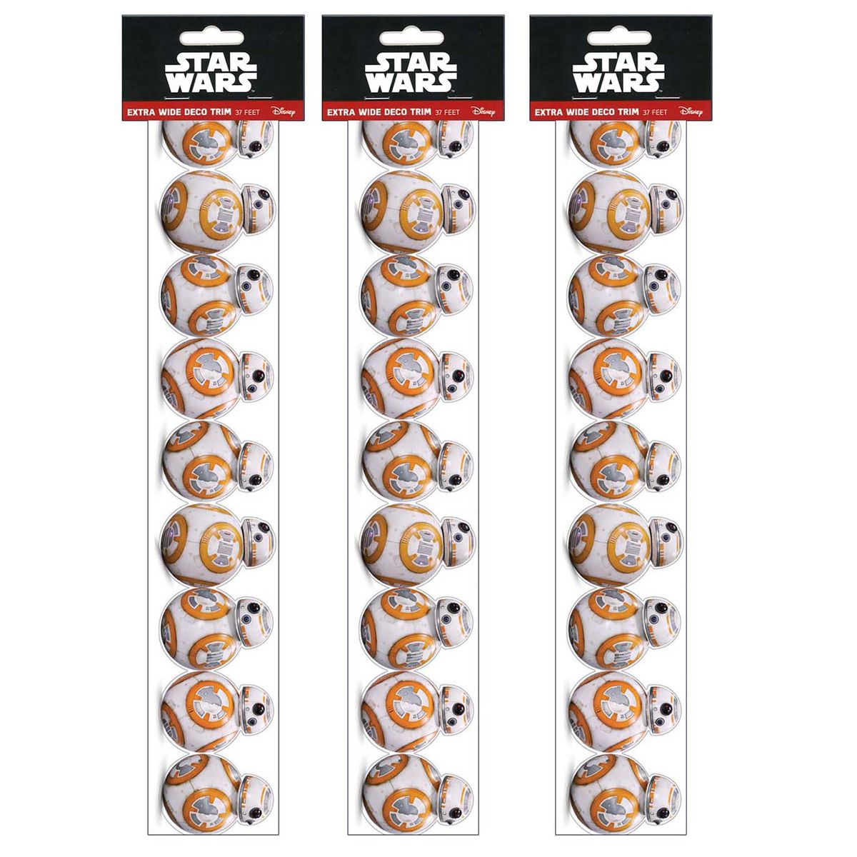 [RDY] [送料無料] Eureka スター・ウォーズ BB-8 エクストラ・ワイド・ダイカット・デコトリム 36個セット [楽天海外通販] | Eureka Star Wars: BB-8 Extra Wide Die-Cut Deco Trim, 36 Pieces