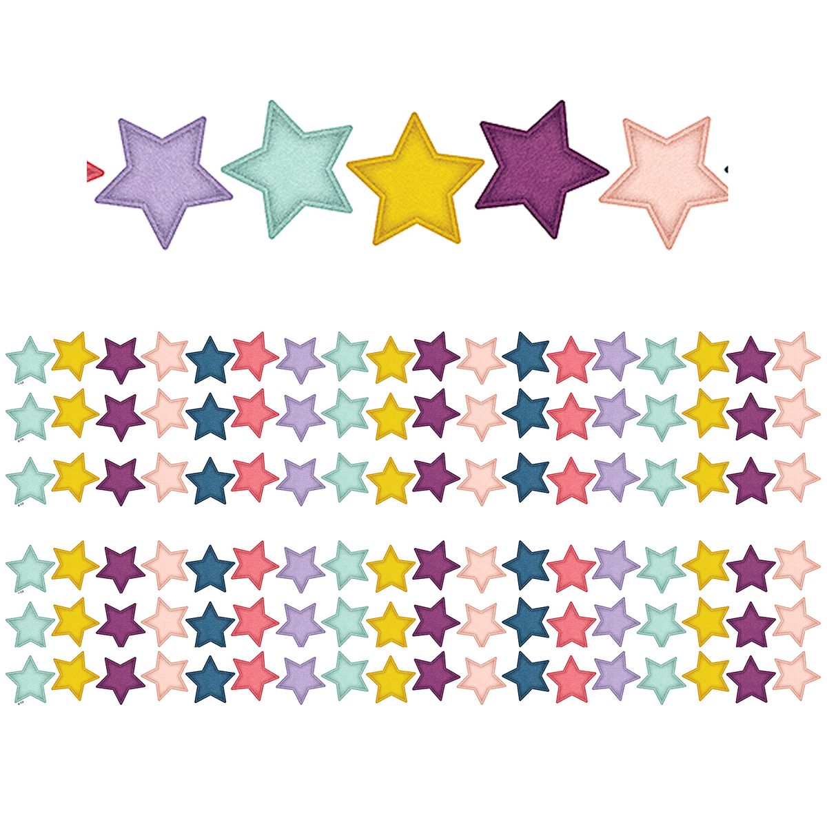 楽天Walmart 楽天市場店[RDY] [送料無料] Teacher Created Resources Oh Happy Day Stars Die-Cut Border Trim, 35 Feet, 6 Pack. [楽天海外通販] | Teacher Created Resources Oh Happy Day Stars Die-Cut Border Trim, 35 Feet, 6 Packs