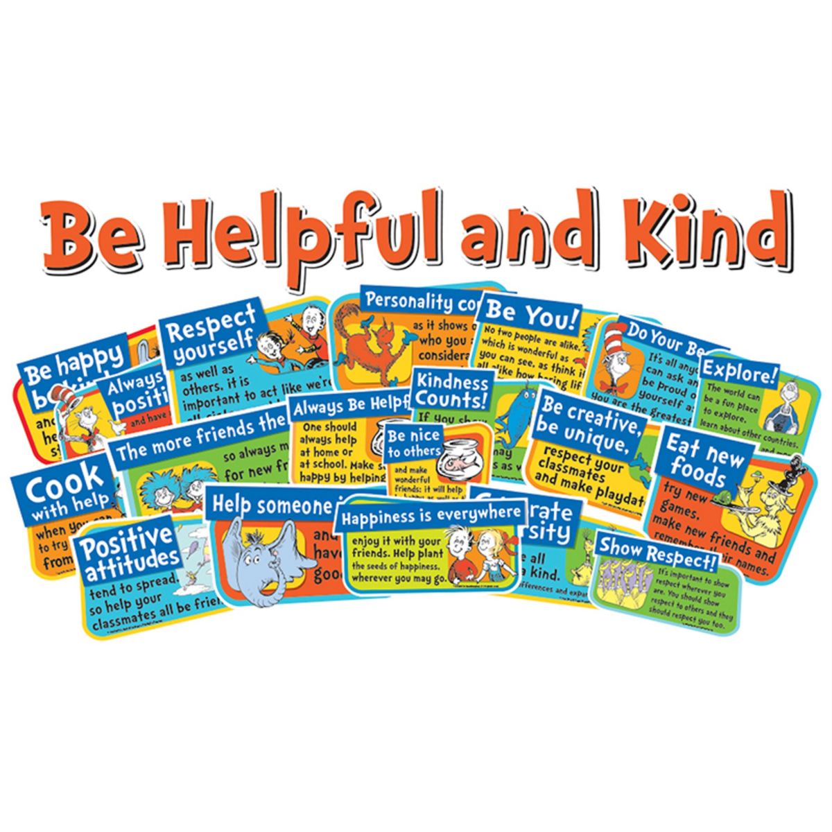 [RDY] [送料無料] ドクタースース ビーケイド＆ヘルパー 掲示板セット [楽天海外通販] | Dr. Seuss Be Kind and Helpful Bulletin Board Sets