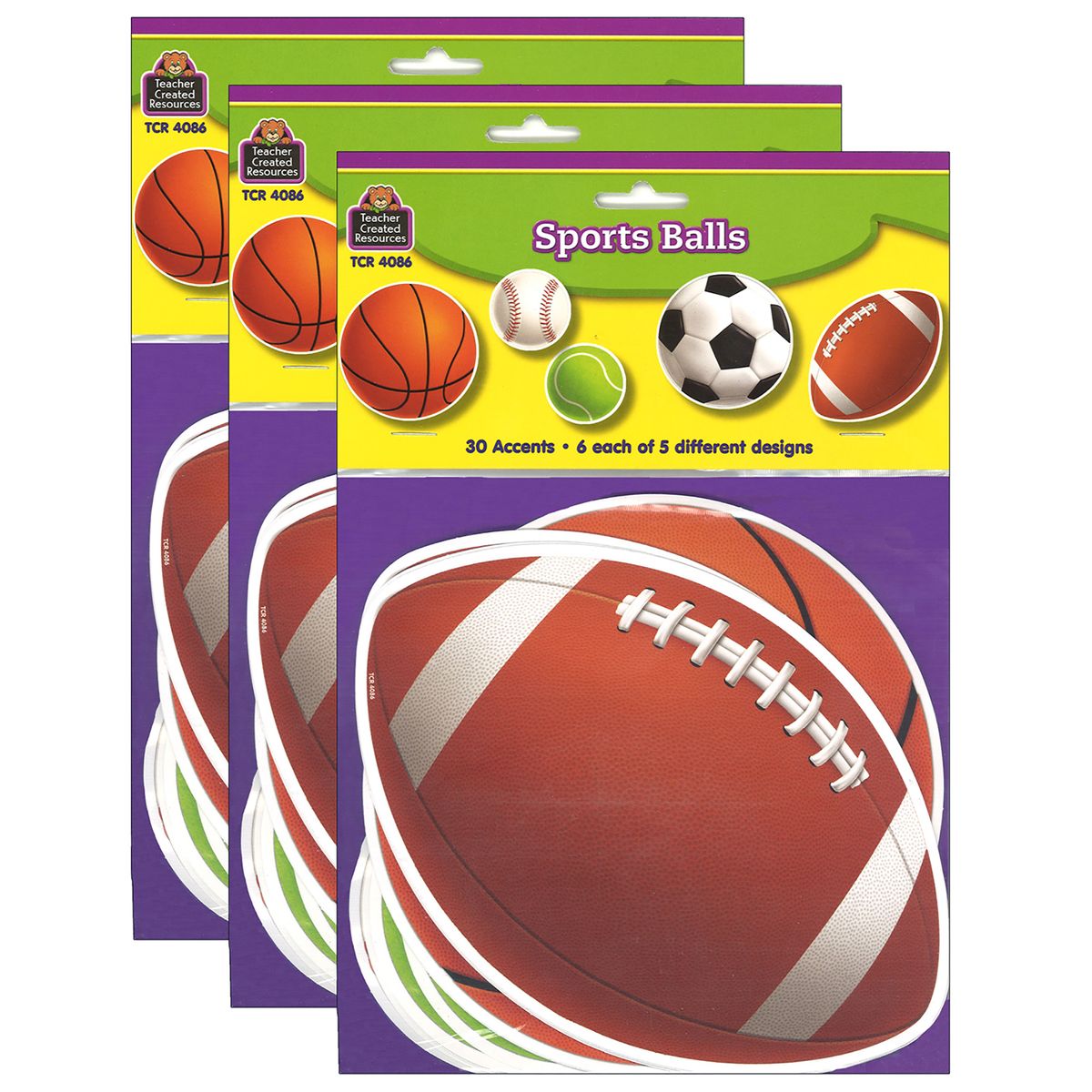 [RDY] [送料無料] Teacher Created Resources スポーツボールアクセント 90個入り [楽天海外通販] | Teacher Created Resources Sports Balls Accents, 90 Pieces