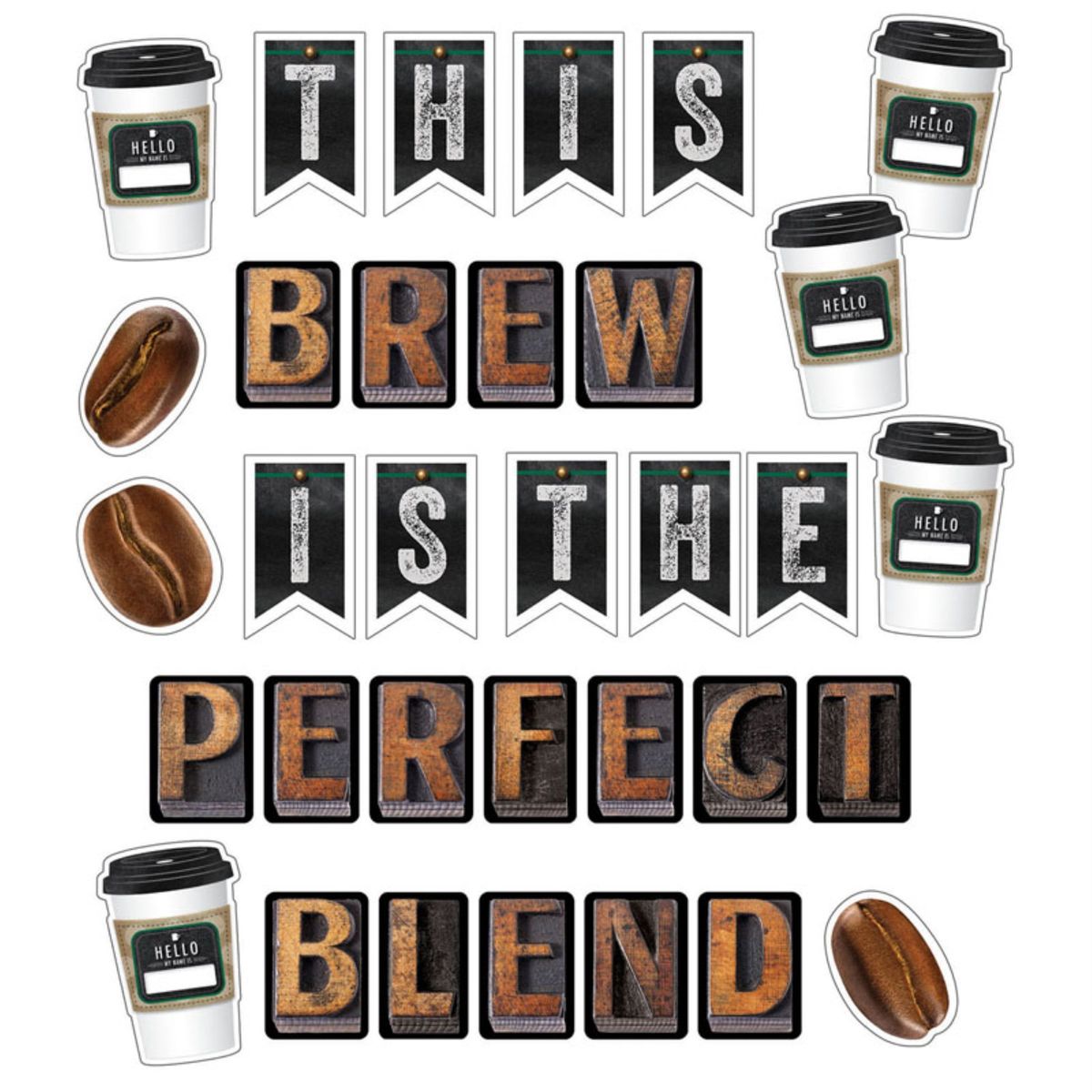 [RDY] [送料無料] インダストリアルカフェ This Brew Is the Perfect Blend 掲示板セット [楽天海外通販] | Industrial Cafe This Brew Is the Perfect Blend Bulletin Board Set