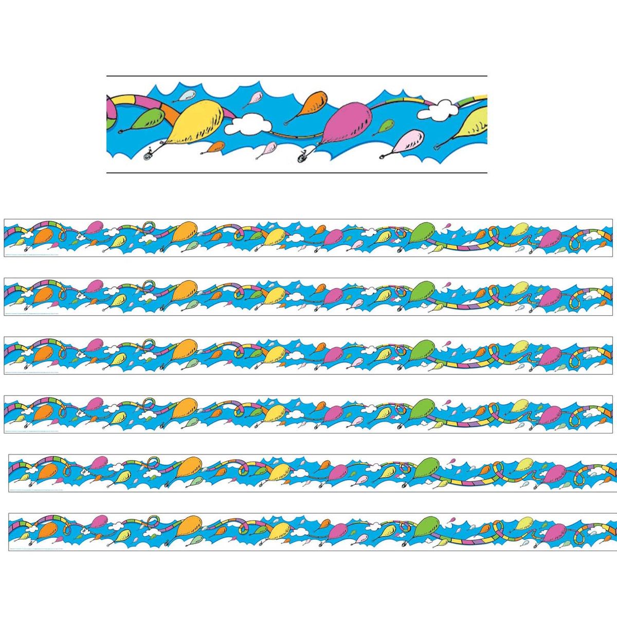 楽天Walmart 楽天市場店[RDY] [送料無料] Eureka ドクタースース オー ザ プレイス バルーン デコトリム 72個セット [楽天海外通販] | Eureka Dr. Seuss Oh the Places Balloons Deco Trim, 72 Pieces
