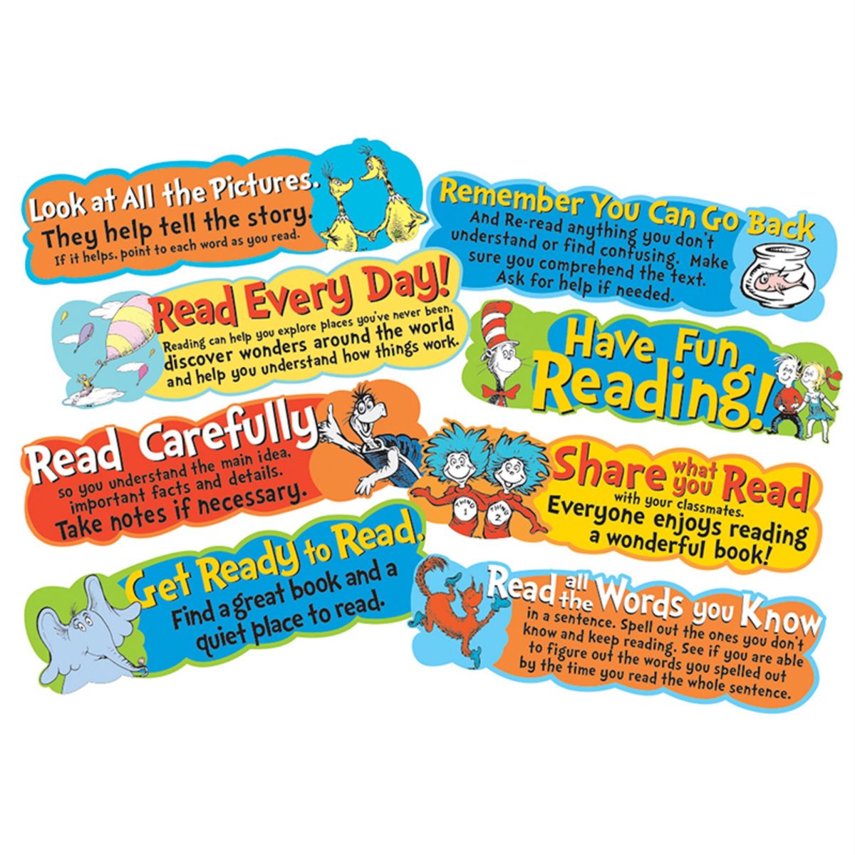 楽天Walmart 楽天市場店[送料無料] Dr. Seuss Reading Tips ミニ掲示板セット [楽天海外通販] | Dr. Seuss Reading Tips Mini Bulletin Board Set