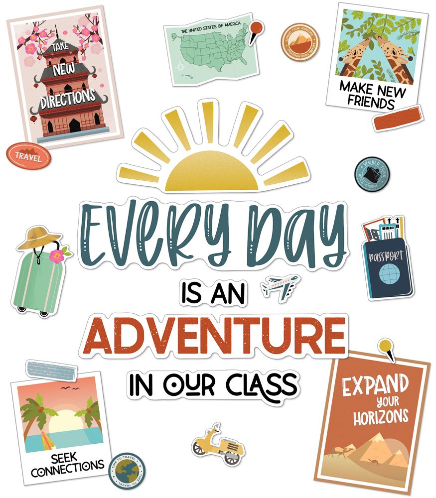 [RDY] [送料無料] Let's Explore Every Day Is an Adventure 掲示板セット [楽天海外通販] | Let's Explore Every Day Is an Adventure Bulletin Board Set
