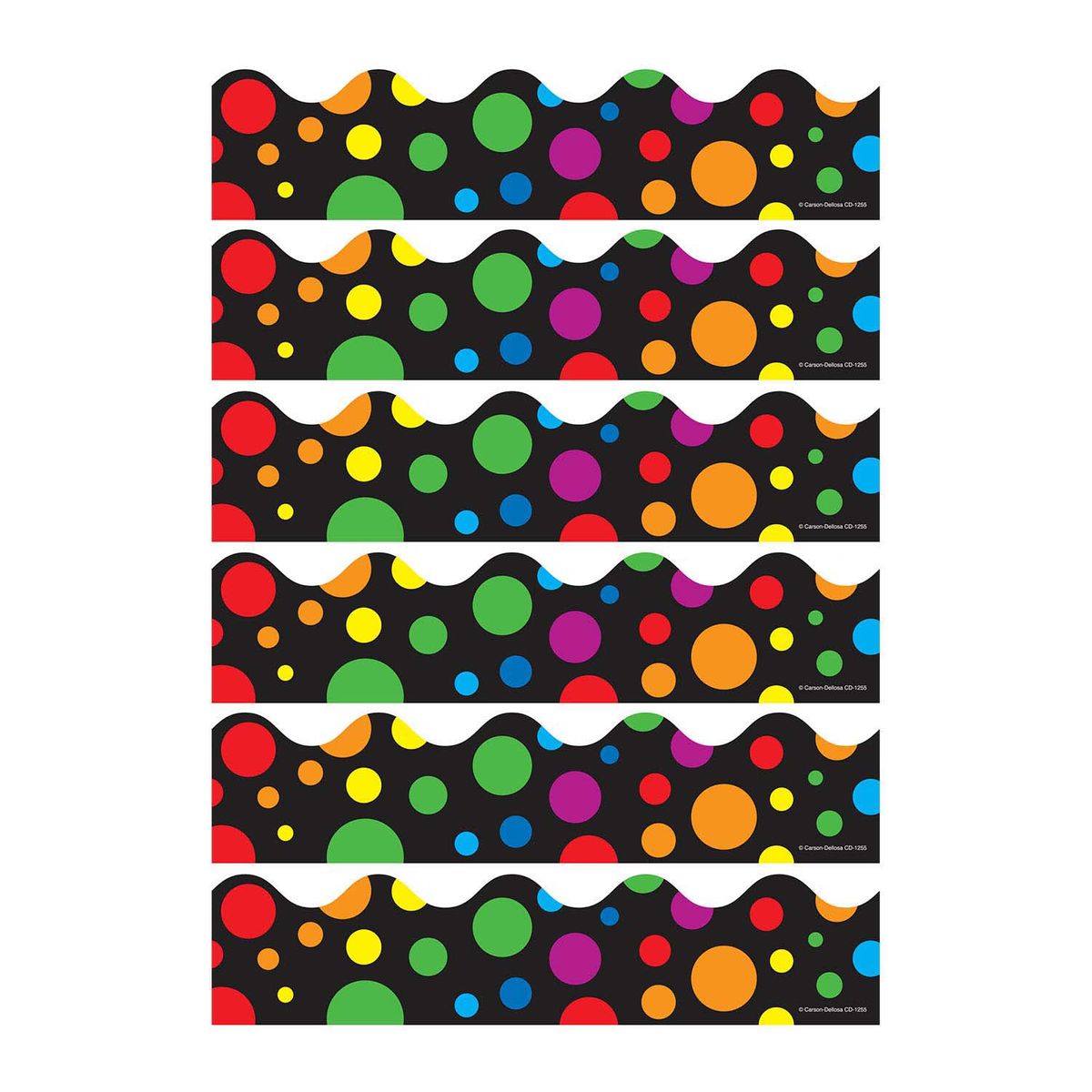 楽天Walmart 楽天市場店[RDY] [送料無料] Carson Dellosa Education ビッグレインボードットスカラップボーダー、78個入り [楽天海外通販] | Carson Dellosa Education Big Rainbow Dots Scalloped Border, 78 Pieces