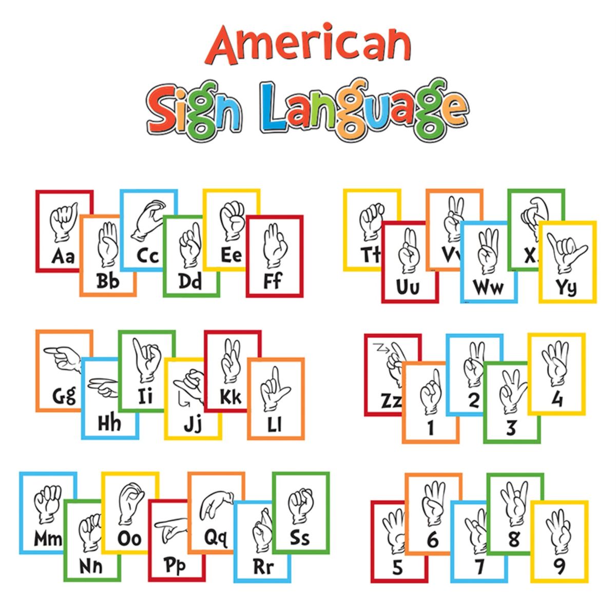 楽天Walmart 楽天市場店[RDY] [送料無料] ドクタースース手話アルファベットミニ掲示板セット [楽天海外通販] | Dr. Seuss Sign Language Alphabet Mini Bulletin Board Set