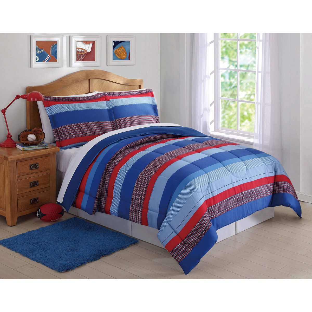 [送料無料] キッズセバスチャン ストライプ コンフォーターセット [楽天海外通販] | Kids Sebastian Stripe Comforter Set