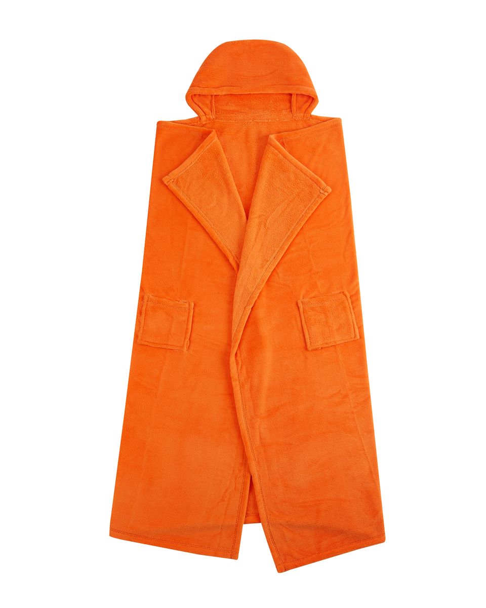 [送料無料] Pop Shop ユニバーシティ・プラッシュ・フーデッド・スロー（ポケット付き）、オレンジ [楽天海外通販] | Pop Shop University Plush Hooded Throw With Pockets, Orange