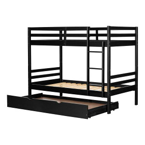 [送料無料] Fakto 2段ベッド（トランドル付） マットブラック [楽天海外通販] | Fakto Bunk Beds with Trundle Matte Black