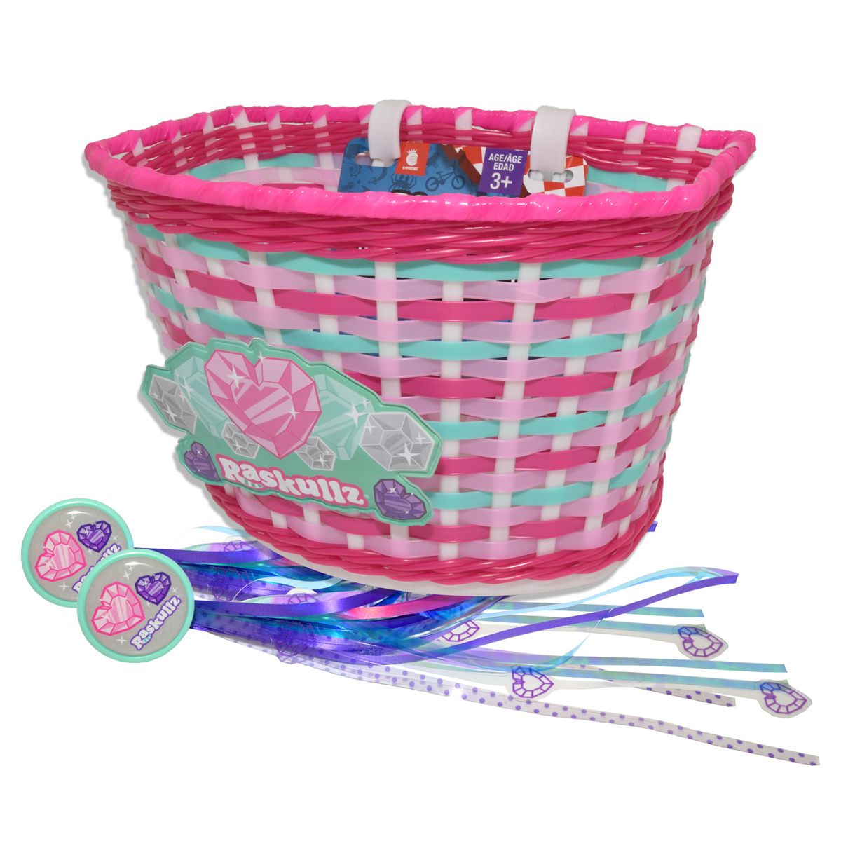 [RDY] [] Raskullz n[eB[WFoXPbgXg[}R{AsN [yVCOʔ] | Raskullz Hearty Gem Basket and Streamer Combo, Pink