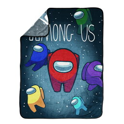 [RDY] [送料無料] Among Us Crewmates Kids Throw, 46" x 60", 100% Polyester, Multi-color, Gaming Bedding [楽天海外通販] | Among Us Crewmates Kids Throw, 46" x 60", 100% Polyester, Multi-color, Gaming Bedding