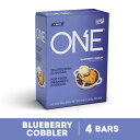 [送料無料] One ブルーベリーコブラー プロテインバー 2.12オンス 4本入り [楽天海外通販] | ONE Blueberry Cobbler Protein Bar, 2.12 Oz., 4 Count