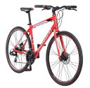 [送料無料] Schwinn Kempo ハイブリッドバイク、700cホイール、21段変速、メンズフレーム、レッド [楽天海外通販] | Schwinn Kempo Hybrid Bike, 700c wheels, 21 speeds, mens frame, red