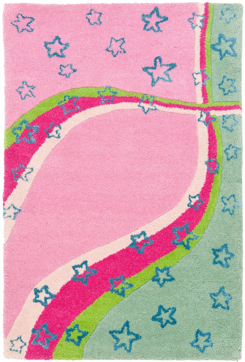 [RDY] [送料無料] Safavieh Kids Alyx Swirling Stars Area Rug, Green/Pink, 2' x 3' [楽天海外通販] | SAFAVIEH Kids Alyx Swirling Stars Area Rug, Green/Pink, 2' x 3'