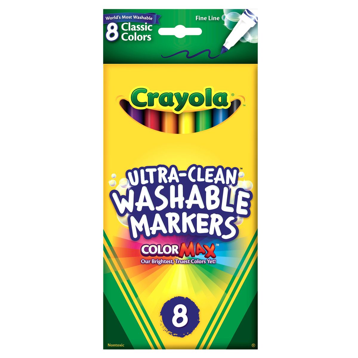 楽天Walmart 楽天市場店[送料無料] Crayola Washable Formula Markers, Fine Tip, 8 Classic Colors per Box, Set of 6 Boxes [楽天海外通販] | Crayola Washable Formula Markers, Fine Tip, 8 Classic Colors Per Box, Set Of 6 Boxes