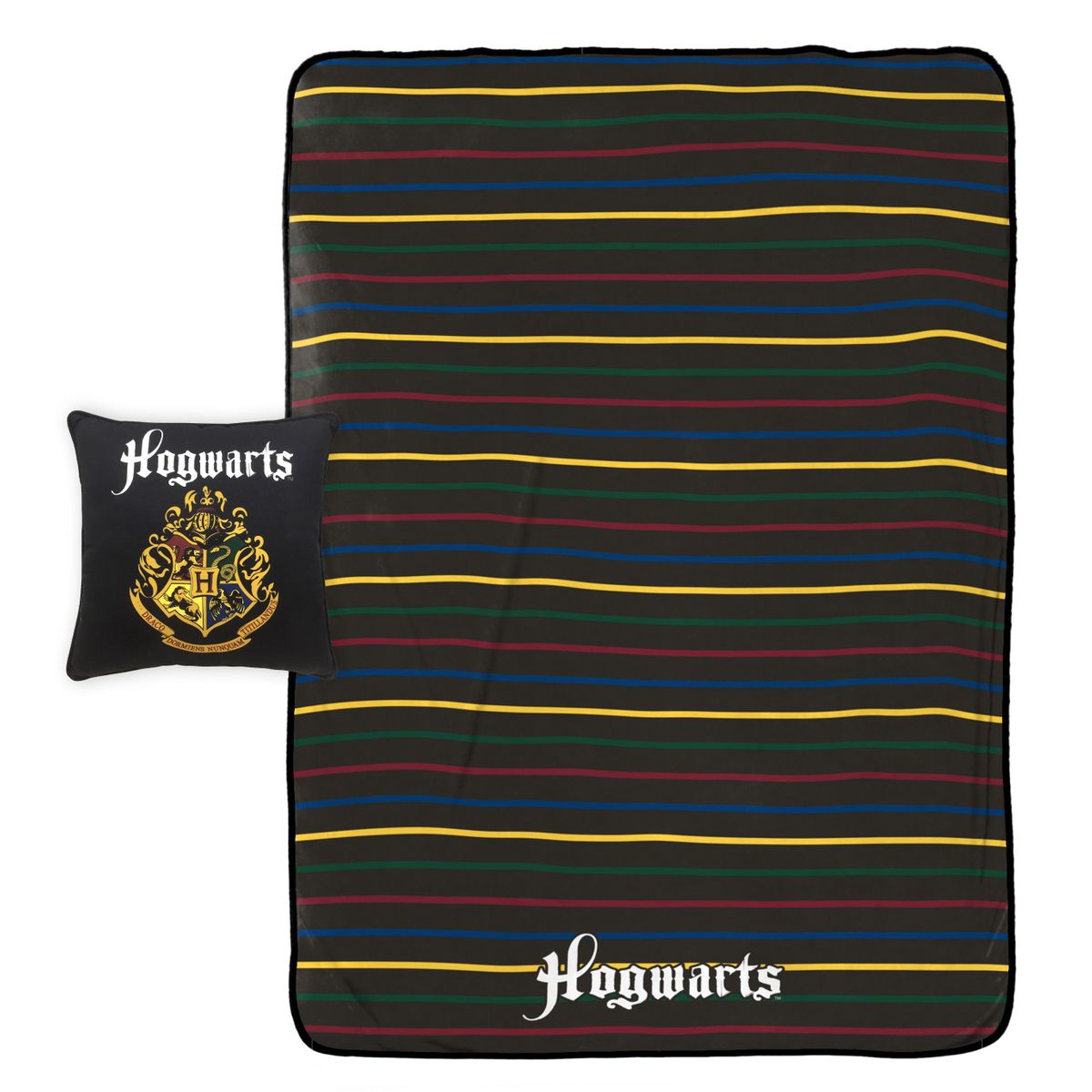 [RDY] [送料無料] ハリー・ポッター「ホグワーツ」デコラティブピロー＆ブランケット2点セット [楽天海外通販] | Harry Potter 'Hogwarts' 2 Piece Decorative Pillow and Blanket Set
