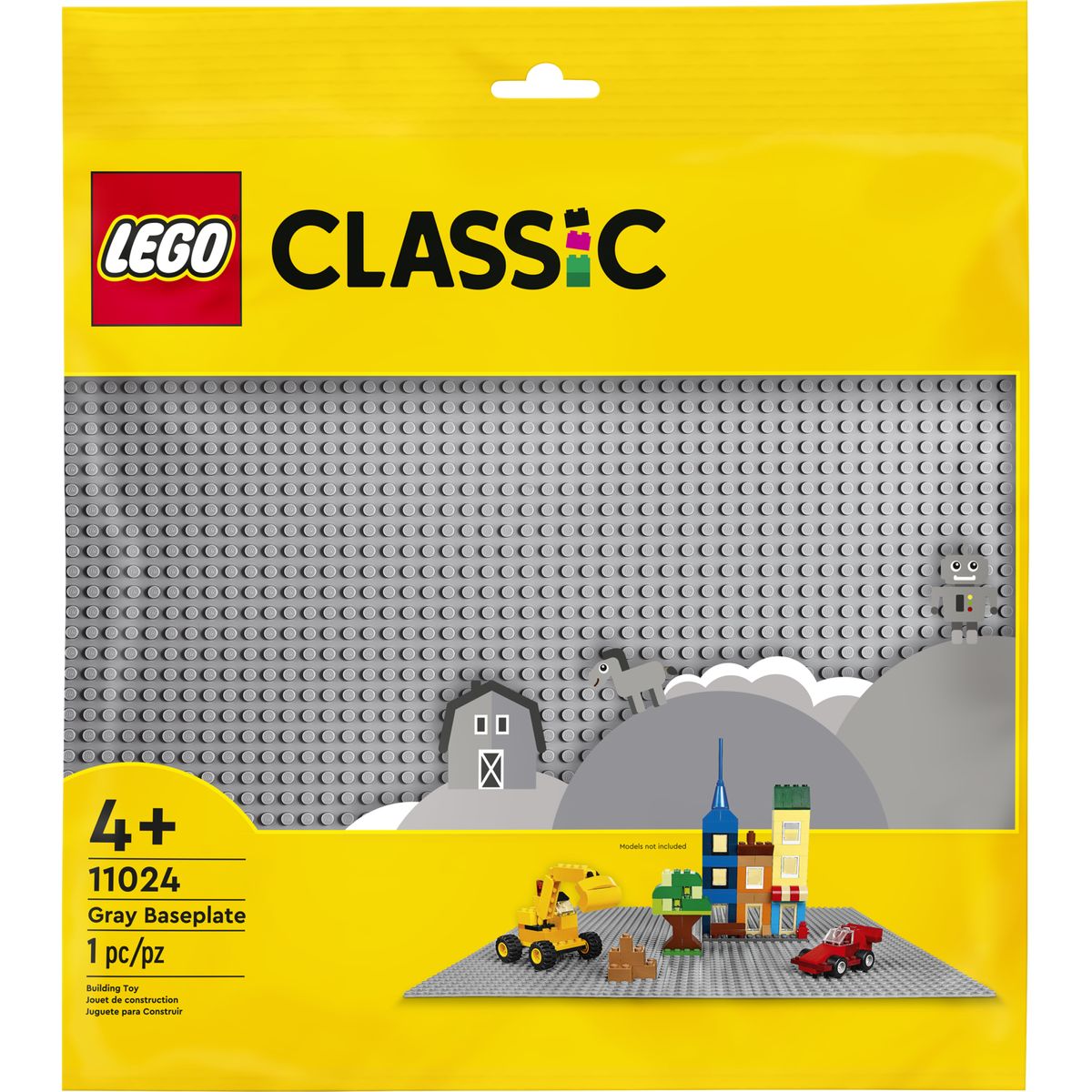 [RDY] [送料無料] LEGO クラシックグレーベースプレート 11024 [楽天海外通販] | LEGO Classic Gray Baseplate 11024