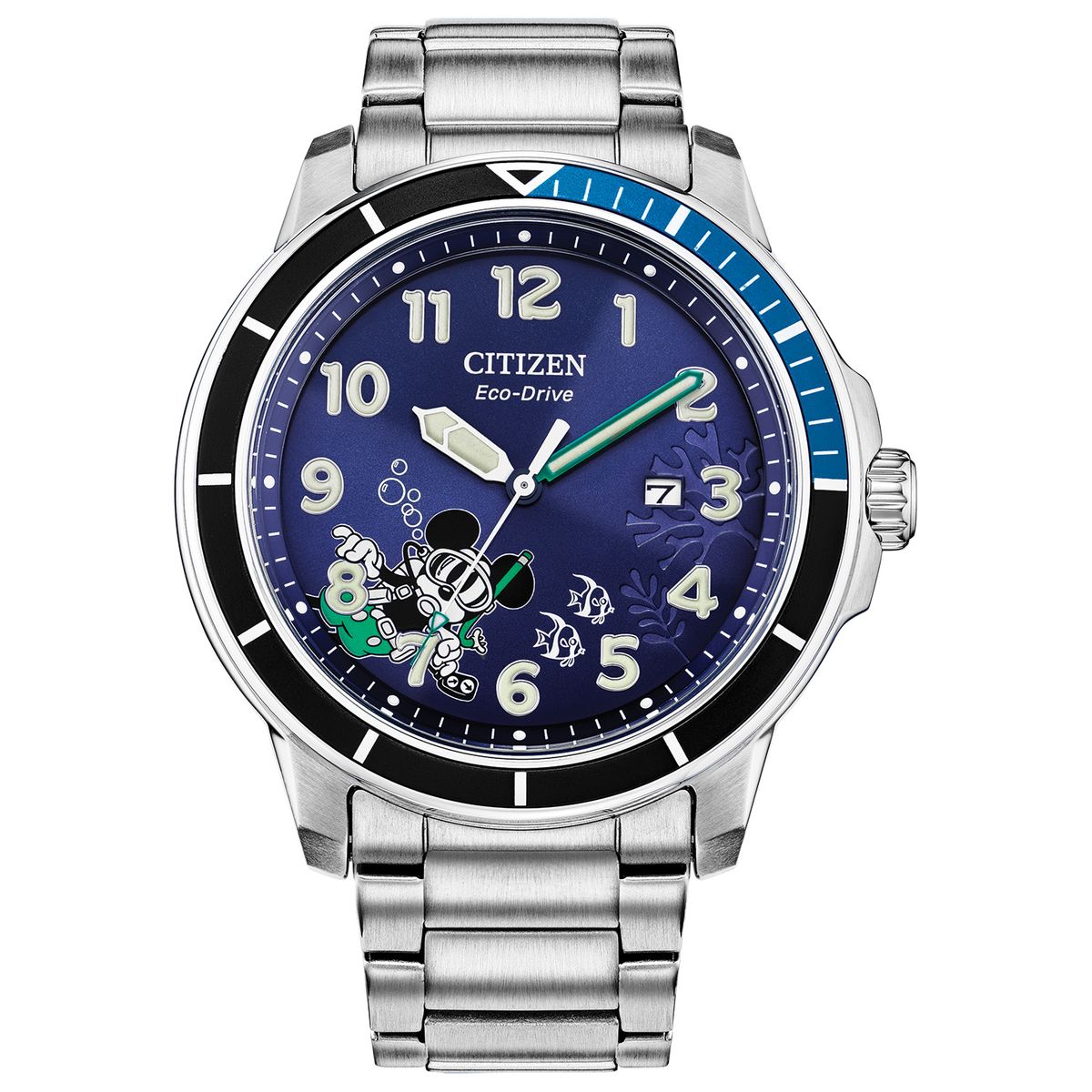 楽天Walmart 楽天市場店[RDY] [送料無料] CITIZEN メンズ エコ・ドライブ ディズニー ミッキーマウス ウォーター スポーツ ウォッチ - AW1529-81W [楽天海外通販] | Citizen Men's Eco-Drive Disney Mickey Mouse Water Sport Watch - AW1529-81