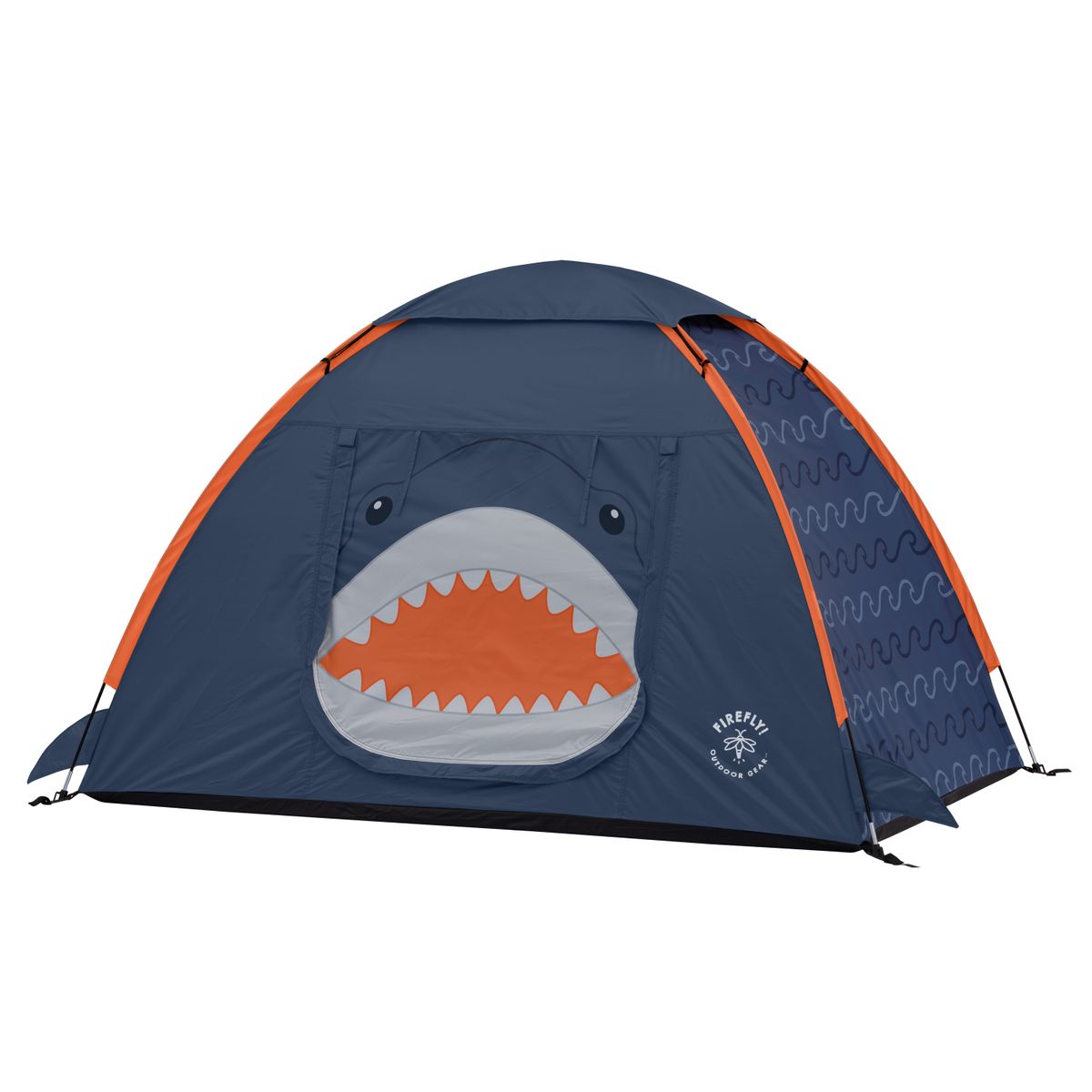 [RDY] [送料無料] Firefly! Outdoor Gear Finn the Shark 2-Person Kid's Camping Tent - Navy/Orange/Gray Color, One Room [楽天海外通販] | Firefly! Outdoor Gear Finn the Shark 2-Person Kid's Camping Tent - Navy/Orange/Gray Color, One Room