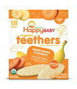 [送料無料] Happy Baby オーガニックサツマイモとバナナのやさしい歯固めウェハース - 0.14 oz.パック [楽天海外通販] | Happy Baby Organic Sweet Potato &amp; Banana Gentle Teething Wafers - 0.14 oz. Packs