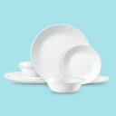 RDY 送料無料 Corelle マデリン エンボス 12ピース ディナーウェアセット ホワイト 楽天海外通販 Corelle Madeline Embossed, 12 Piece, White, Dinnerware Set