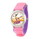 [送料無料] Princess Rapunzel Girls' Stainless Steel Time Teacher Watch, Pink Hook and Loop Nylon Strap, Purple Backing [楽天海外通販] | Princess Rapunzel Girls' Stainless Steel Time Teacher Watch, Pink Hook and Loop Nylon Strap with Purple Back