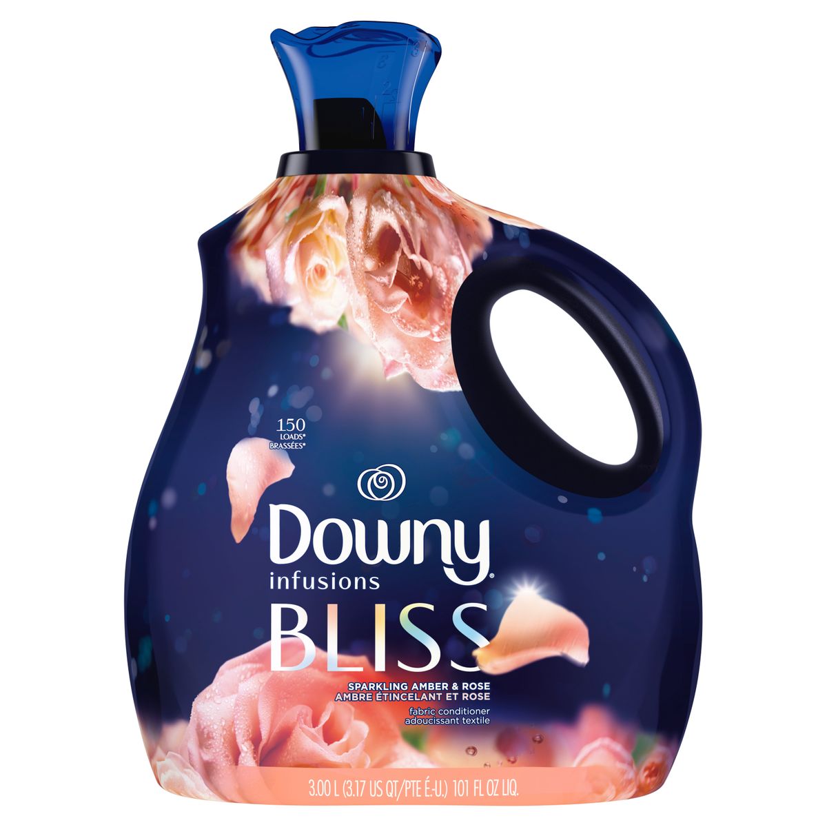 RDY 送料無料 Downy Infusions Liquid Fabric Softener, Bliss, Sparkling Amber and Rose, 101 Fluid Ounce 楽天海外通販 Downy Infusions Liquid Fabric Softener, Bliss, Sparkling Amber and Rose, 101 Fluid Ounce