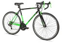 [送料無料] Kent 700c RoadTech メンズバイク、ブラック/グリーン [楽天海外通販] | Kent 700c RoadTech Men's Bike, Black/Green