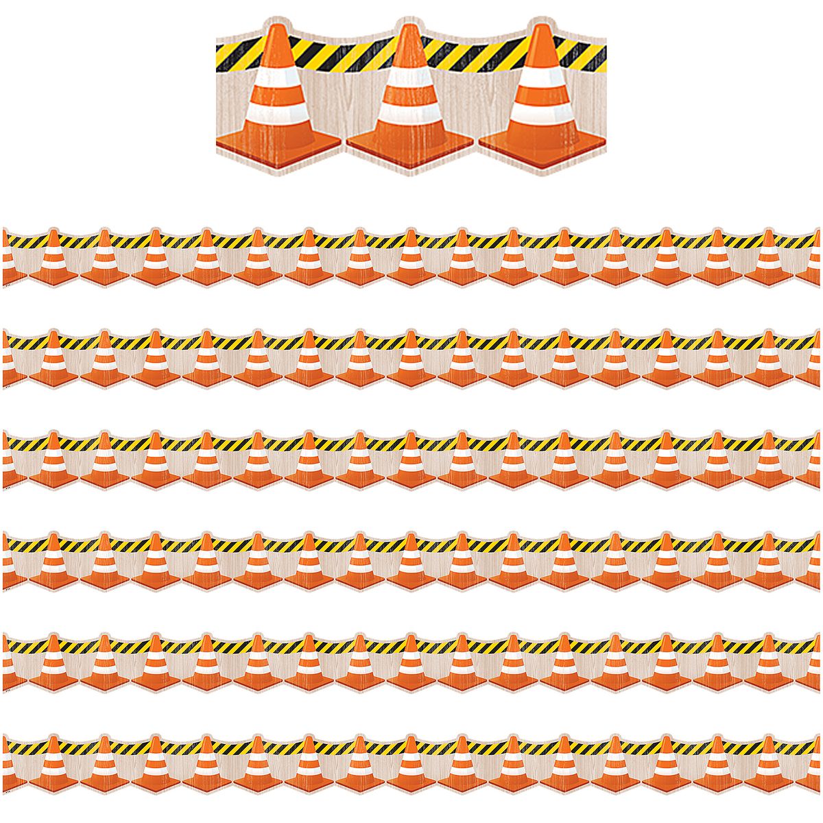 [RDY] [送料無料] Teacher Created Resources Under Construction Cones Die-Cut Border Trim, 35 Feet Per Pack, 6 Pack. [楽天海外通販] | Teacher Created Resources Under Construction Cones Die-Cut Border Trim, 35 Feet Per Pack, 6 Packs