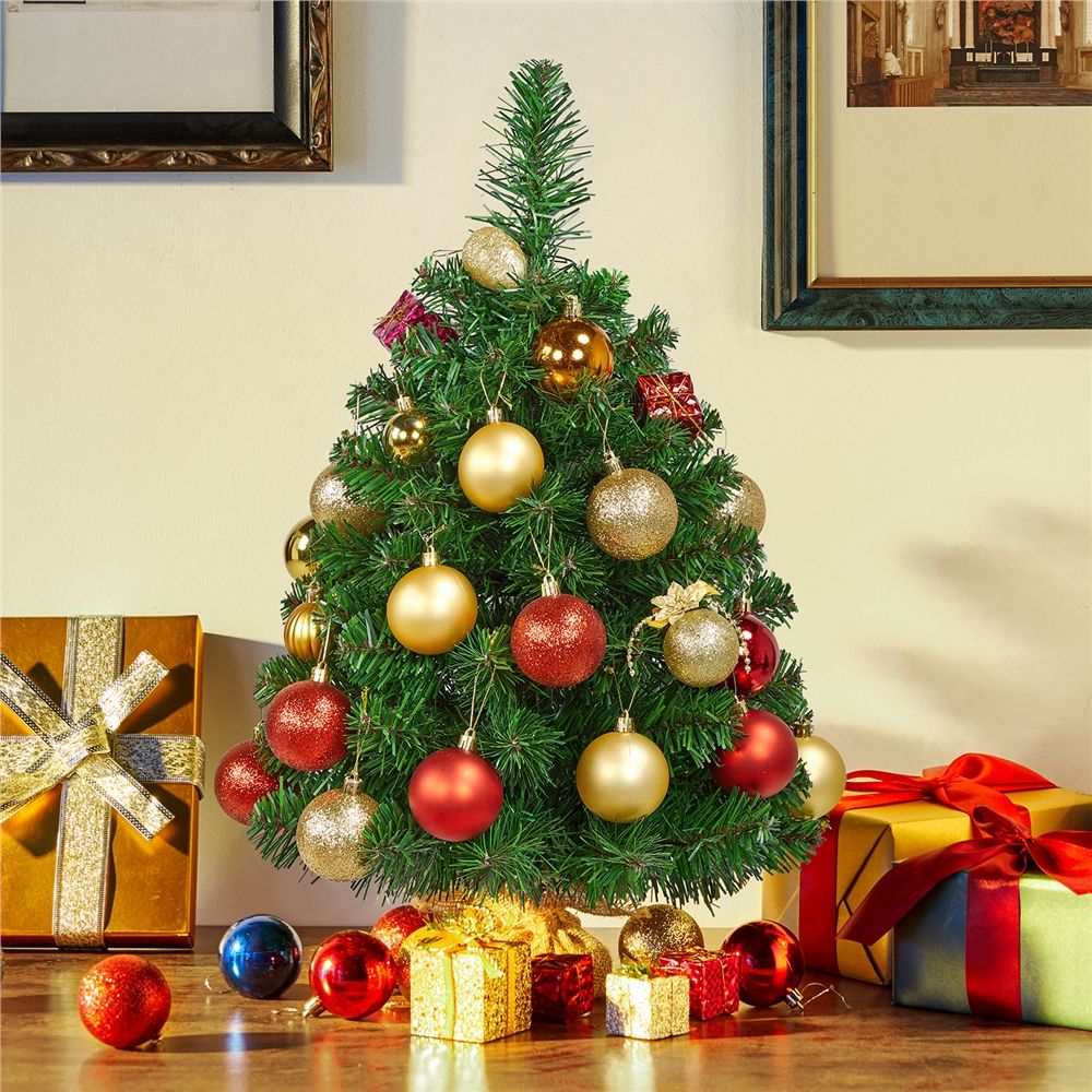 [RDY] [送料無料] SmileMart 2ft Mini Artificial Christmas Tree Tabletop for Holiday Decoration with Cement Base, Green [楽天海外通販] | SmileMart 2ft Mini Artificial Christmas Tree Tabletop for Holiday Decoration with Cement Base,Green