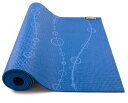 [] GoFit |[YEH[`[gtp^[K}bg 3.5mm 24C` x 68C` ouX/u[ [yVCOʔ] | GoFit Pattern Yoga Mat w/ Yoga Pose Wall Chart, 3.5mm, 24