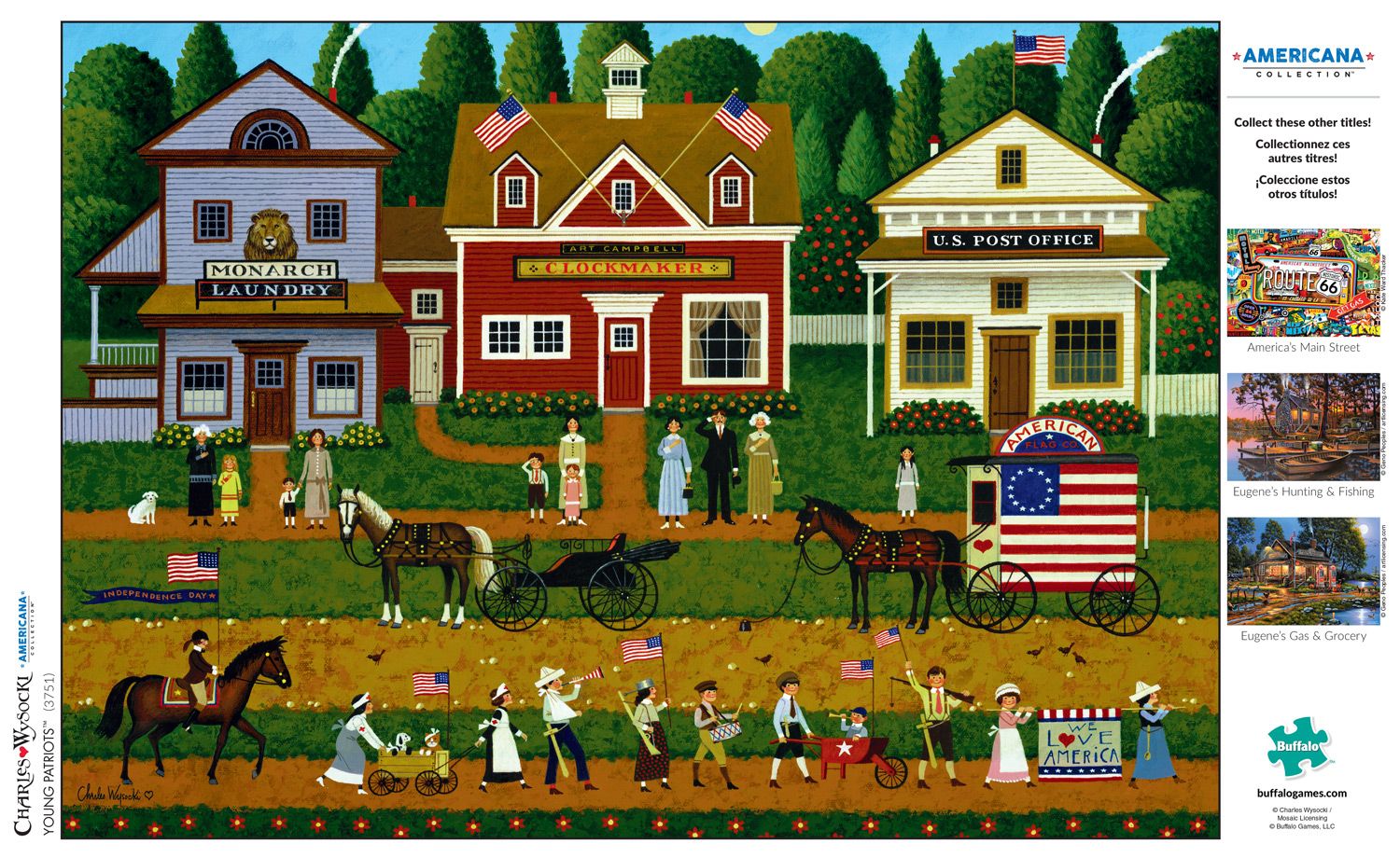 [RDY] [送料無料] Buffalo Games Charles Wysocki Americana Collection - Young Patriots - 500 Pieces Jigsaw Puzzle [楽天海外通販] | Buffalo Games Charles Wysocki Americana Collection - Young Patriots - 500 Pieces Jigsaw Puzzle
