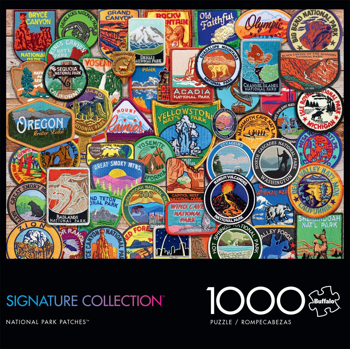 [̵] Buffalo Games Signature Collection - National Park Patches 1000...