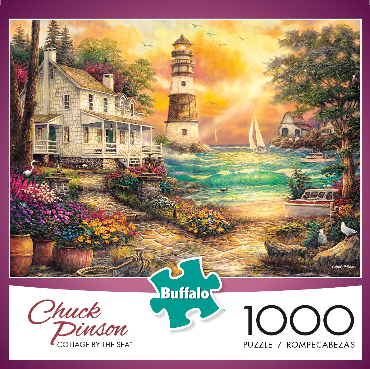 [RDY] [送料無料] Buffalo Games Chuck Pinson Cottage by the Sea 1000 Pieces Jigsaw Puzzle [楽天海外通販] | Buffalo Games Chuck Pinson Cottage by the Sea 1000 Pieces Jigsaw Puzzle